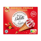 Erdbeer-Vanille Hörnchen von BON GELATI im aktuellen Lidl Prospekt für 1,69 €