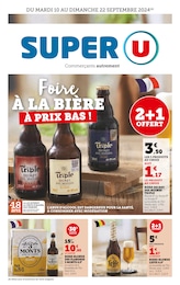 Catalogue Super U "Foire à la bière à prix bas !" à Lathus-Saint-Rémy et alentours, 10 pages, 10/09/2024 - 22/09/2024