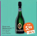Riesling Sekt Angebote von Fürst von Metternich bei tegut Weimar für 5,99 €