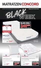 Aktueller Matratzen Concord Prospekt mit Bettdecke, "BLACK WEEK", Seite 1