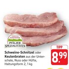 Schweine-Schnitzel Angebote von Pfälzer Spezialitäten bei E center Pirmasens für 8,99 €