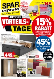 Aktueller Spar-Express Möbel & Einrichtung Prospekt in Wahrenholz und Umgebung, "AKTIONS VORTEILS-TAGE" mit 12 Seiten, 12.07.2025 - 30.07.2025