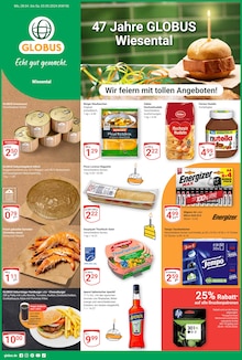 Nutella im GLOBUS Prospekt "Aktuelle Angebote" mit 36 Seiten (Bruchsal)