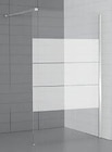 Paroi de douche à l'italienne - Verre dépoli - l90xH190cm en promo chez Brico Cash Franconville à 139,00 €