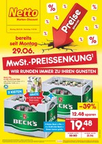 Netto Marken-Discount Prospekt für Reutlingen mit 47 Seiten Netto Marken-Discount Prospekt für Reutlingen: "MwSt.-PREISSENKUNG - WIR RUNDEN IMMER ZU IHREN GUNSTEN", 47 Seiten, 06.07.2020 - 11.07.2020