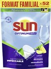 Tablettes lave vaisselle optimum citron * - SUN en promo chez Géant Casino Saint-Cloud à 8,99 €