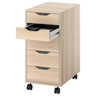 Schubladenelement auf Rollen mit Einsatz Eicheneff wlas/schwarz 36x76 cm von ALEX im aktuellen IKEA Prospekt für 79,98 €