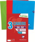 Cahier piqué 24 x 32 - CLAIREFONTAINE dans le catalogue Supermarchés Match