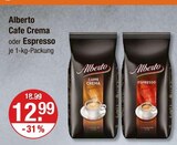 Cafe Crema Angebote von Alberto bei V-Markt Regensburg für 12,99 €
