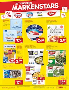 Pizza im Netto Marken-Discount Prospekt "Aktuelle Angebote" mit 60 Seiten (Saarbrücken)