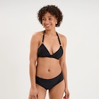 Promo Haut de maillot de bain forme triangle noir femme à 17,99 € dans le catalogue La Halle à Lanester
