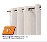 Vorhang in Leinenoptik Lorris von  im aktuellen Action Prospekt für 5,95 €