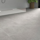 Carrelage sol et mur intérieur gris clair effet béton L.60 x l.60 cm x ép.9,5 mm, District à 19,95 € dans le catalogue Castorama