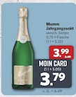 Mumm Jahrgangssekt im Angebot bei combi in Celle Mumm Jahrgangssekt Angebote bei combi Celle für 3,79 €