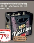 Köstritzer Schwarzbier oder Bibop im Angebot bei GLOBUS in Erfurt Köstritzer Schwarzbier oder Bibop Angebote bei GLOBUS Erfurt für 7,99 €