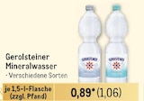 Mineralwasser Angebote von Gerolsteiner bei Metro Bremen für 1,06 €