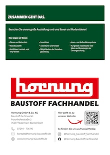 Laminat im Hornung Prospekt "Trend-Tipps FÜR DIE ENERGETISCHE SANIERUNG" mit 13 Seiten (Karlsruhe)