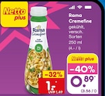 Cremfine Angebote von Rama bei Netto Marken-Discount Nürtingen für 0,89 €