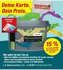 Wohnraumfarbe Angebote von toom bei toom Baumarkt Bruchsal für 22,09 €