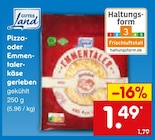 Pizza- oder Emmentaler-Käse gerieben von Gutes Land im aktuellen Netto Marken-Discount Prospekt für 1,49 €