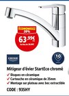 Mitigeur d’évier starteco chromé - GROHE - Screwfix à Caen Mitigeur d’évier starteco chromé - GROHE en promo chez Screwfix Caen à 63,99 €