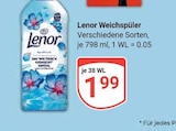 Weichspüler im Angebot bei GLOBUS in Neubrandenburg Weichspüler Angebote von Lenor bei GLOBUS Neubrandenburg für 1,99 €