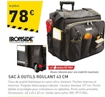 Promo SAC À OUTILS ROULANT 43 CM à 78,00 € dans le catalogue Tout Faire à Labruguière