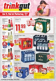 Getränkemarkt Prospekt von Trinkgut Nettetal Trinkgut Prospekt: "Aktuelle Angebote", 6 Seiten, 05.05.2025 - 10.05.2025