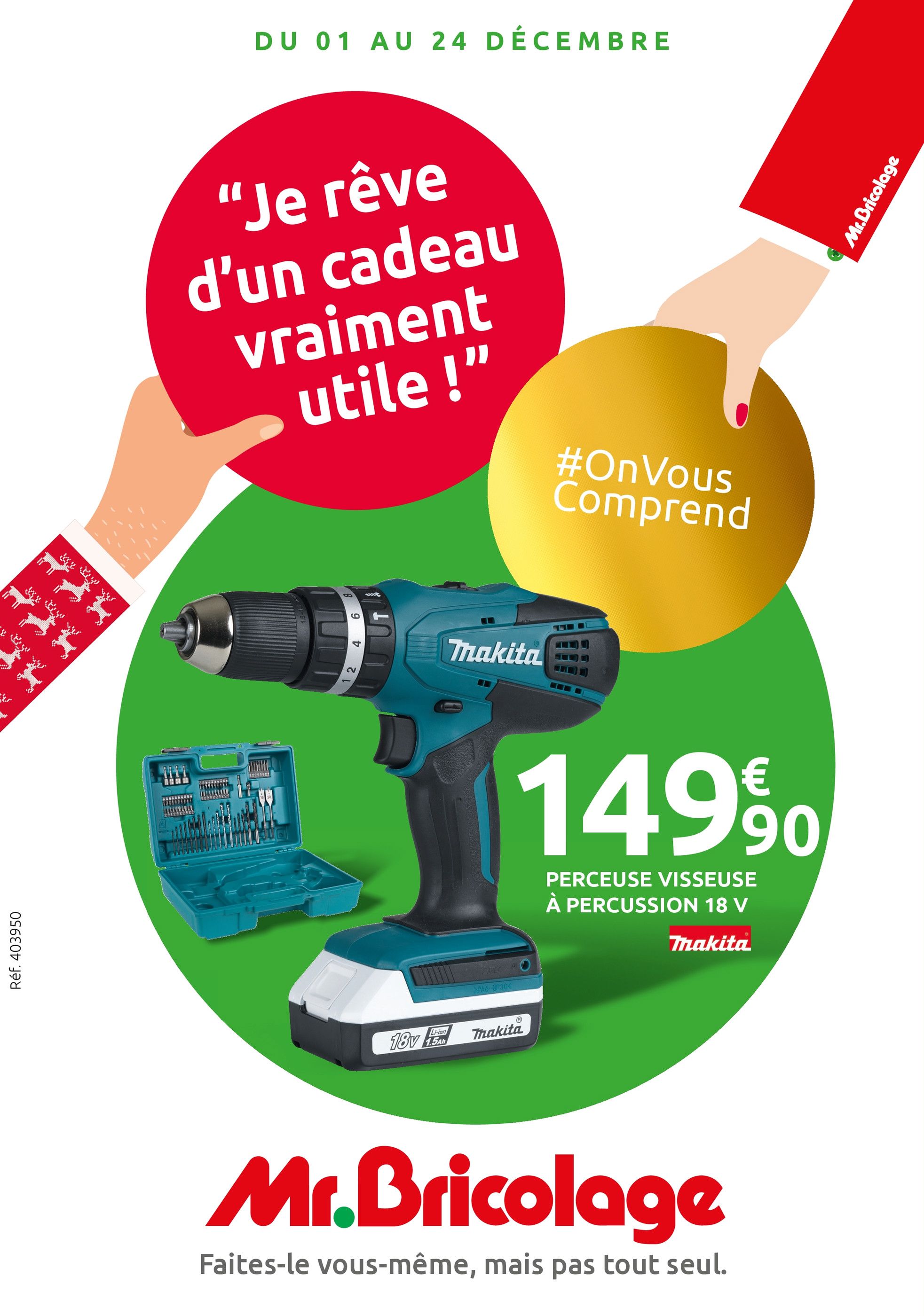 Catalogue Mr Bricolage à Paris, avec 16 pages Prospectus Mr Bricolage à Paris, "Je rêve d'un cadeau vraiment utile !", 16 pages, 01/12/2021 - 24/12/2021