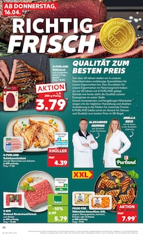 Rindfleisch im Kaufland Prospekt "Aktuelle Angebote" mit 56 Seiten (Halle (Saale))