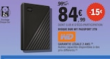 Promo Disque dur My Passport 2TB à 84,99 € dans le catalogue E.Leclerc à Osny