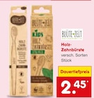 Holz-Zahnbürste Angebote von BLÜTE-ZEIT bei Netto Marken-Discount Rostock für 2,45 €