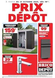 Prospectus Brico Dépôt, "PRIX DÉPÔT" à Cahors et alentours, 1 page, 31/10/2025 - 27/11/2025 Catalogue Brico Dépôt "PRIX DÉPÔT" à Cahors et alentours, 1 page, 31/10/2025 - 27/11/2025