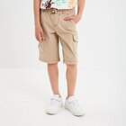 Bermuda cargo coton beige garçon en promo chez La Halle Bermuda cargo coton beige garçon dans le catalogue La Halle