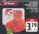 Hackfleisch gemischt Angebote von Gut & Günstig bei E center Bayreuth für 3,79 €