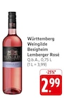 EDEKA Korb - Lemberger Rosé Angebot im Prospekt Lemberger Rosé bei EDEKA im Korb Prospekt für 2,99 €