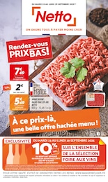 Catalogue Netto à Plérin, avec 18 pages Prospectus Netto à Plérin, "Rendez-vous PRIX BAS !", 18 pages, 23/09/2025 - 29/09/2025