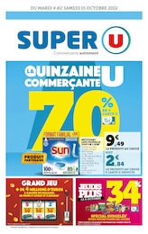 Catalogue Super U à Sallanches, avec 36 pages Prospectus Super U à Sallanches, "La quinzaine U commerçante", 36 pages, 04/10/2022 - 15/10/2022