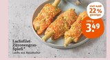 Lachsfilet-Zitronengras-Spieß bei tegut im Katzhütte Prospekt für 3,49 €
