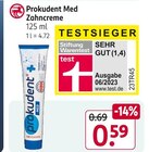 Aktuelles Zahncreme Angebot bei Rossmann in Bottrop ab 0,59 €