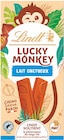 Tablette lucky monkey lait onctueux - LINDT en promo chez Intermarché Super Aurillac à 1,74 €