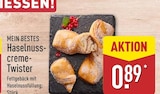 Haselnusscreme-Twister von Mein Bestes für 0,89 € bei ALDI Nord im Angebot Haselnusscreme-Twister von Mein Bestes im aktuellen ALDI Nord Prospekt