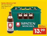 Hell Angebote von Spaten Münchner bei Netto Marken-Discount Amberg für 13,99 €