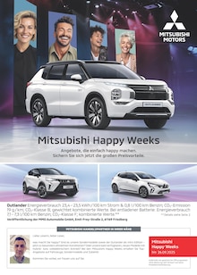 Aktueller Mitsubishi Prospekt "Mitsubishi Happy Weeks" Seite 1 von 1 Seiten