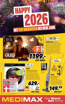 Aktueller MEDIMAX Prospekt "HAPPY 2026" Seite 1 von 8 Seiten