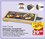 Elektrischer Tischgrill-Grill PC-TYG1143 Teppanyaki-Style von Profi Cook für 29,99 € bei famila Nordwest im Angebot Elektrischer Tischgrill-Grill PC-TYG1143 Teppanyaki-Style von Profi Cook im aktuellen famila Nordwest Prospekt