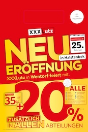 XXXLutz Möbelhäuser Prospekt: "NEUERÖFFNUNG in Halstenbek", 8 Seiten, 28.02.2025 - 15.03.2025