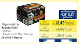 Kräuterlikör im Angebot bei METRO in Krefeld Kräuterlikör Angebote von Jägermeister bei METRO Krefeld für 16,05 €