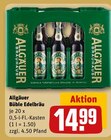 Büble Edelbräu Angebote von Allgäuer bei REWE Laatzen für 14,99 €