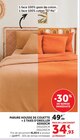 Parure housse de couette + 2 taies d'oreiller 63x63CM en promo chez Hyper U Lens à 34,93 €